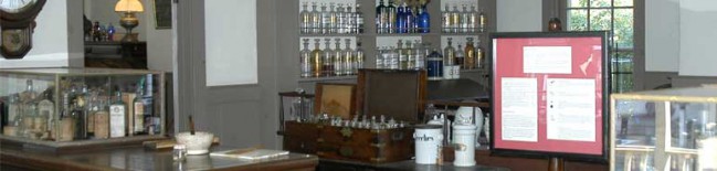 inside of drug store and doctor's office at mystic seaport museum