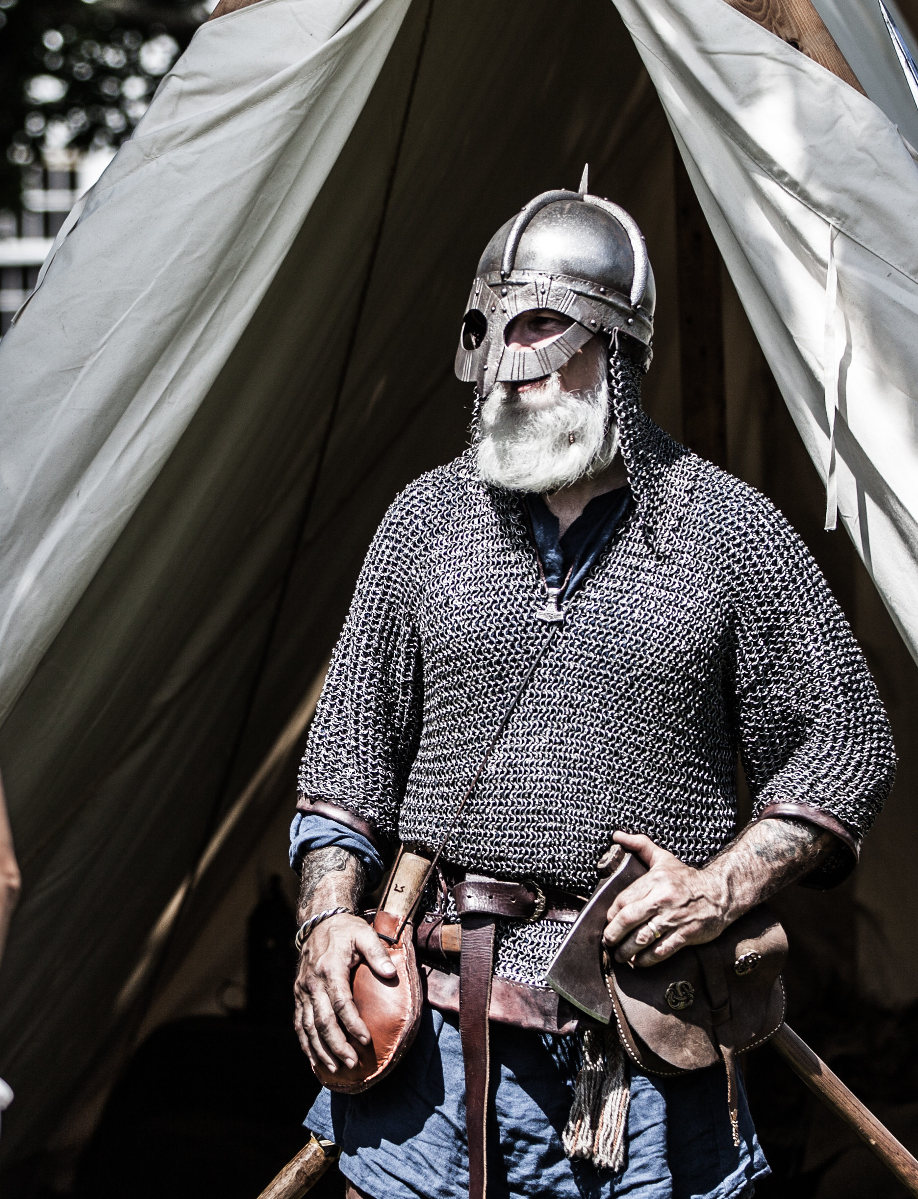 Vikings Days will feature a Viking village encampment by living historians Draugar Vinlands. Photo credit: Mystic Seaport Museum