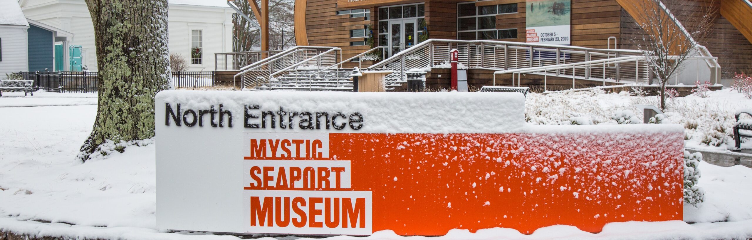 Enter through the Museum's North Entrance in the winter months.